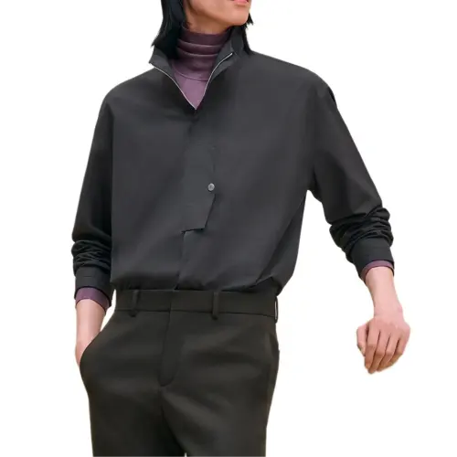 HERMES FW24 Jackets & Coats Men's Charcoal Gray