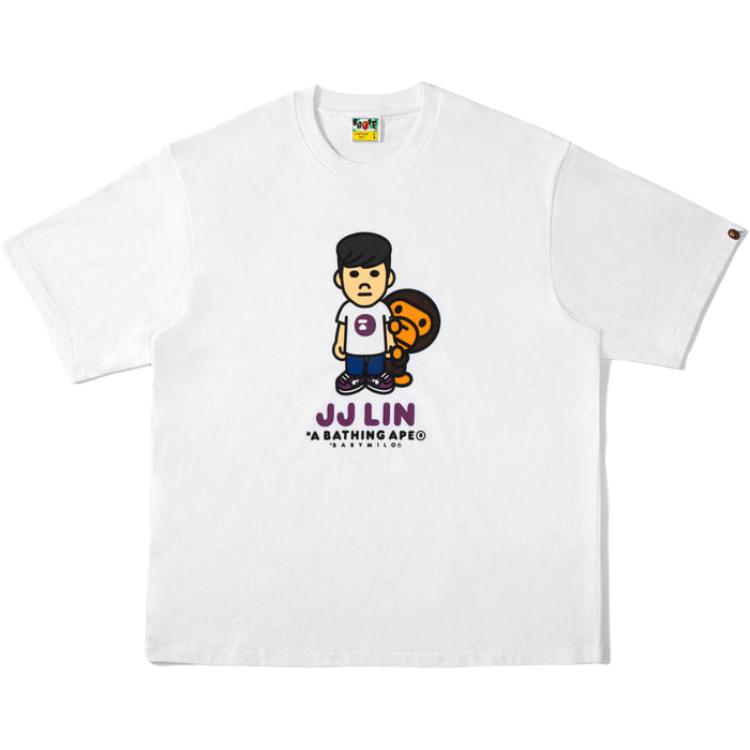 Мужская футболка A BATHING APE x JJ Lin (черная)
