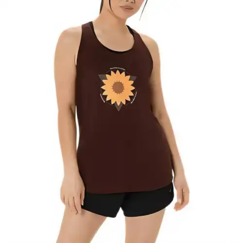 ASICS SUNFLOWER Tank Top Women's Coffee