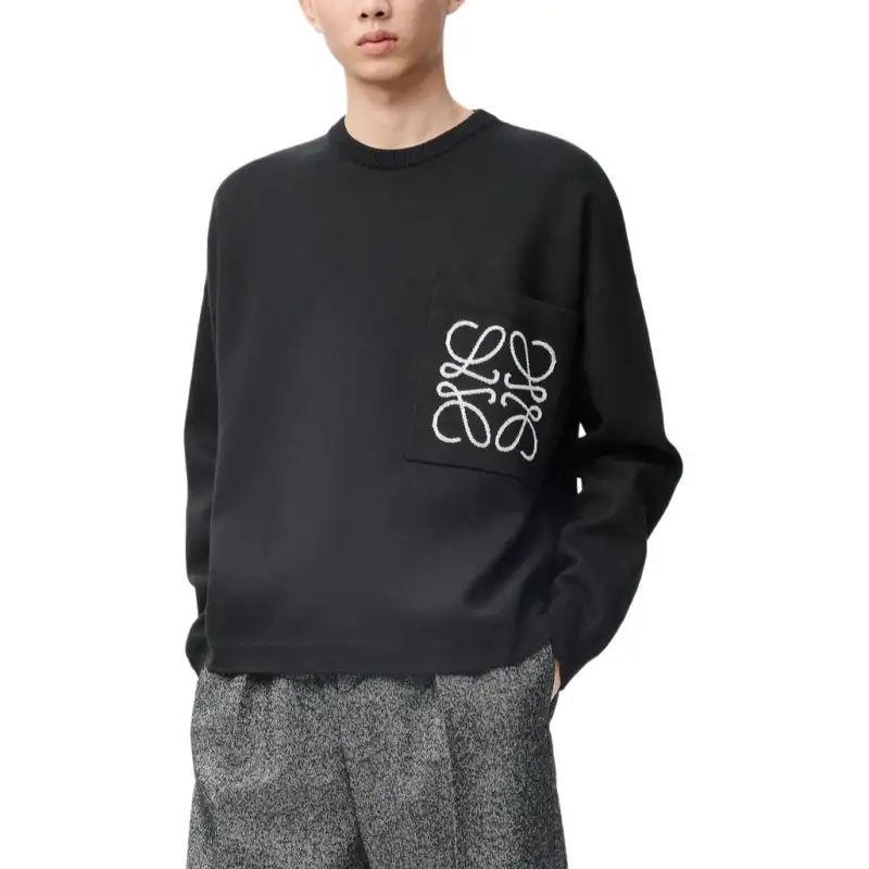 Loewe Logo-Intarsia Crewneck Jumper