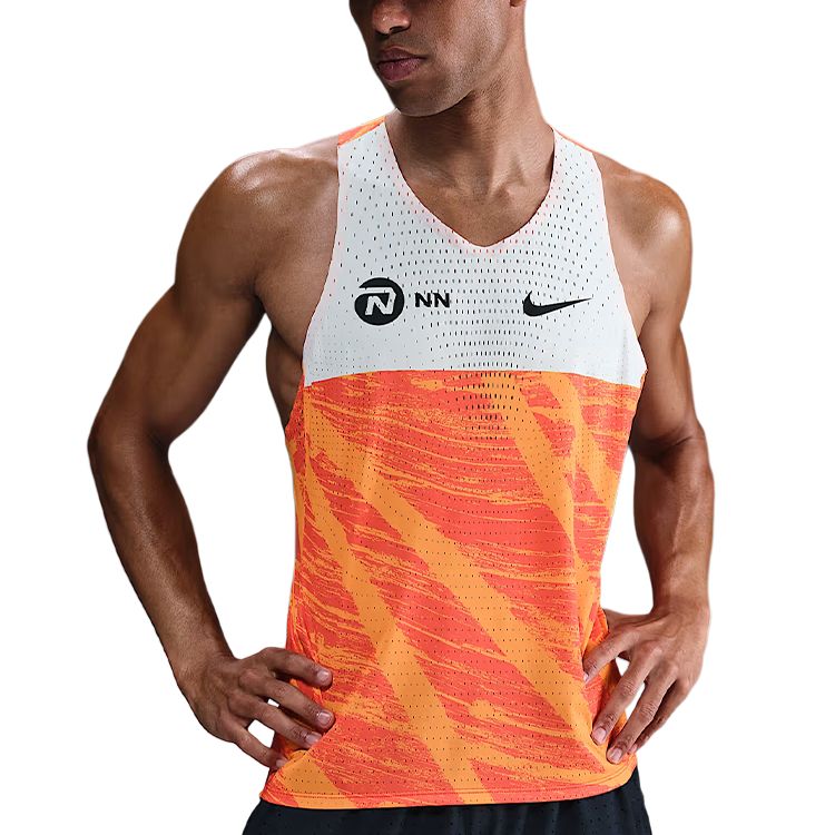 Nike AEROSWIFTDri FIT ADV Running Tank Top Men’s Team Orange/White/Black