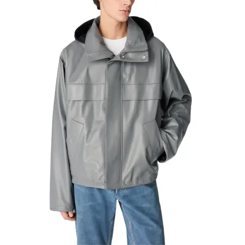 Bottega Veneta SS25 Leather Jacket Men's Pebble