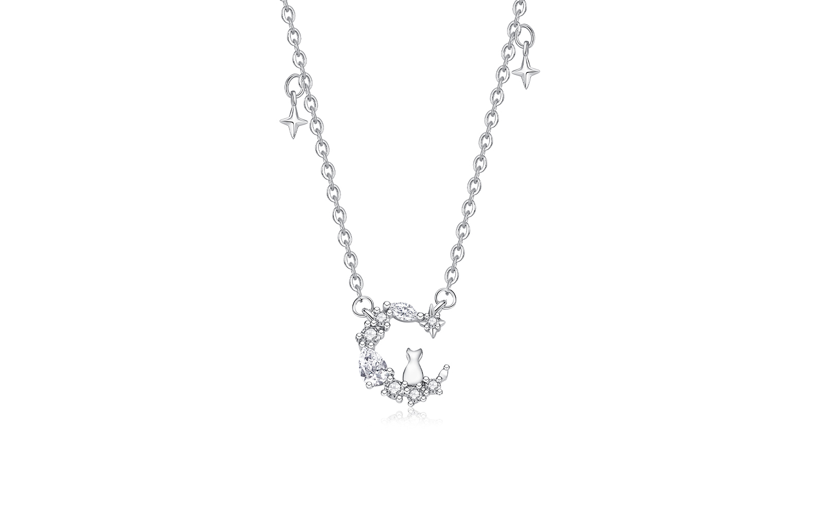 Asia Star 999 Silver With Zircon Alloy Necklaces Women's