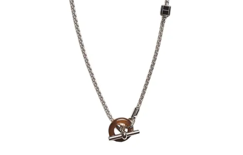 HERMES Meli Melo Refined Metal Necklaces Men's