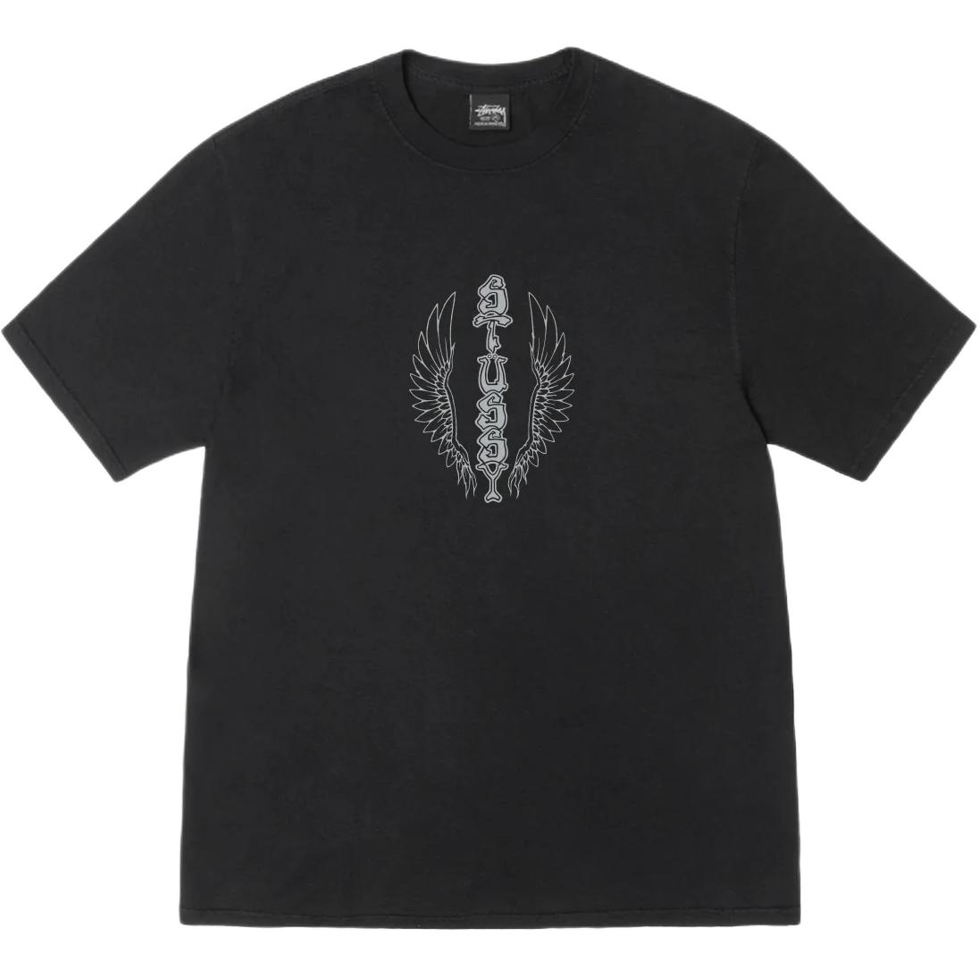Футболка Stussy SS25 WES WINGS TEE (серая)