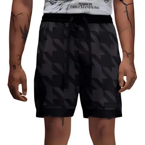 Jordan Sport Dri FIT Printed Diamond Casual Shorts Unisex Black