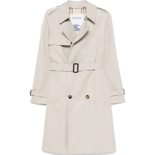 Burberry Double Breasted Belted Trench Coat