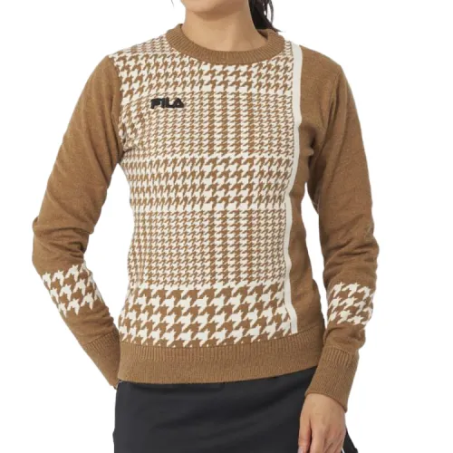 FILA Sweaters Women's Brown Crew Neck Moderate Other