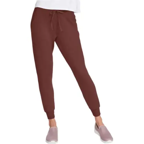 Skechers SKECHLUXE Restful Knitted Sweatpants Women's Brown Red