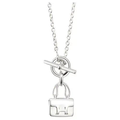 HERMES Amulettes Constance 925 Sterling Silver Necklaces Women's