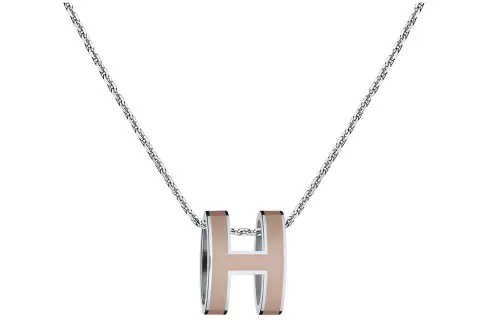 HERMES POP H Necklaces Women's Silver Chain