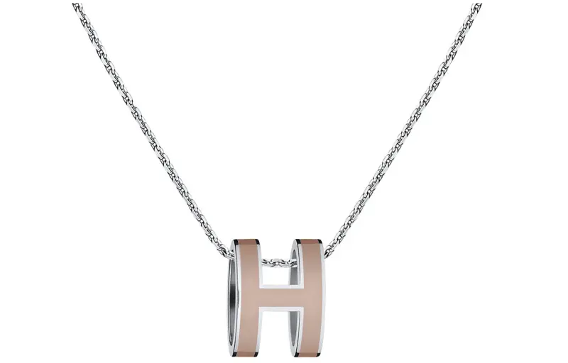 HERMES POP H Necklaces Women's Silver Chain