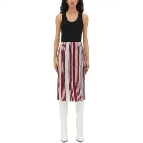 Bottega Veneta Casual Long Skirt Women's Multicolor