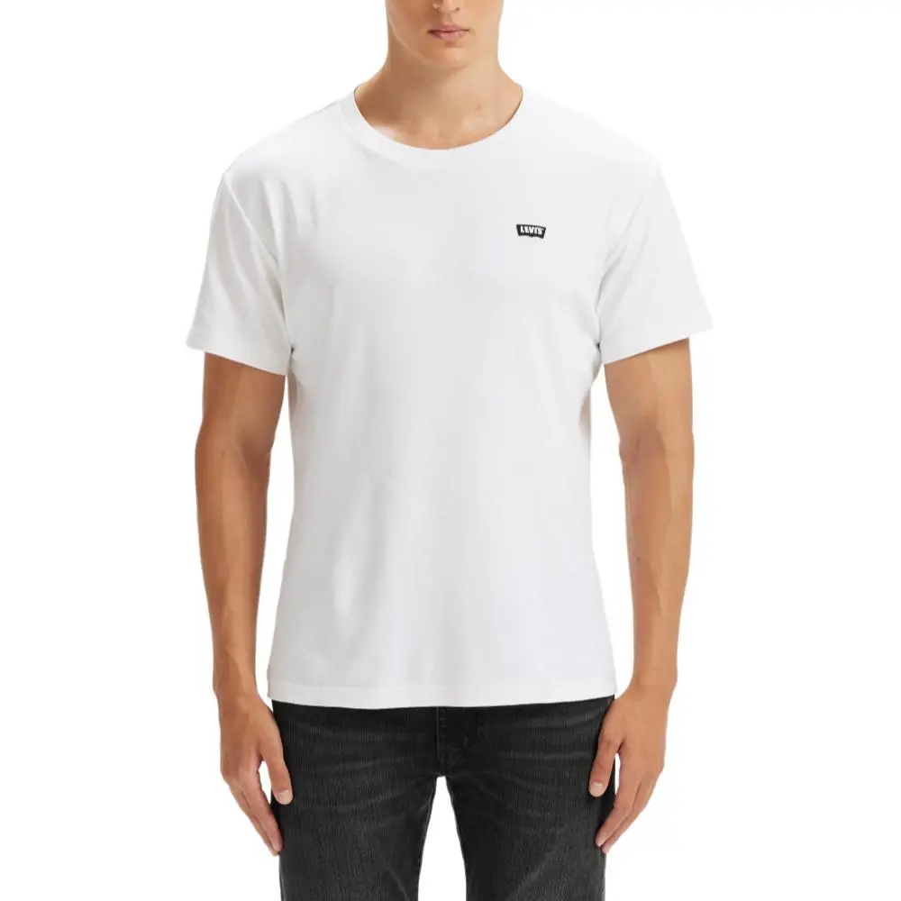 Levi's T-Shirts Men's White Crew Neck Moderate
