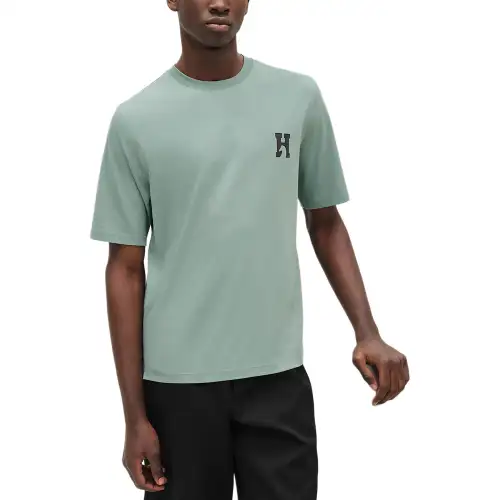 Hermès Pre Owned 2010s Leather patch T shirt