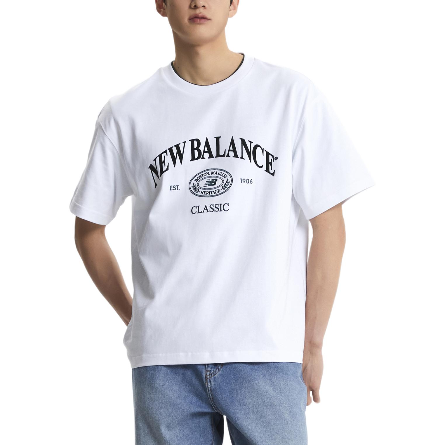 Футболка New Balance Logo Oversize (белая)