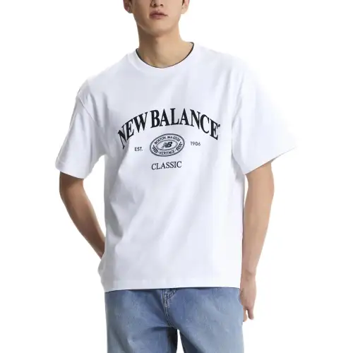 New Balance T Shirt Unisex White