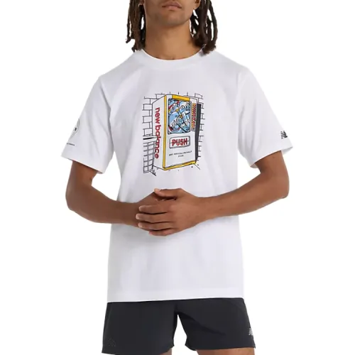 New Balance RBC Brooklyn HalfGraphic T Shirt Men's White