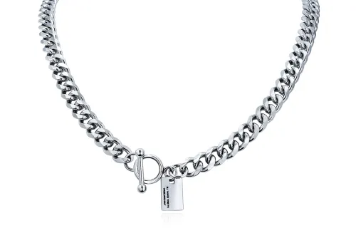 TEEX Titanium Steel Collarbone Chain Necklace Unisex