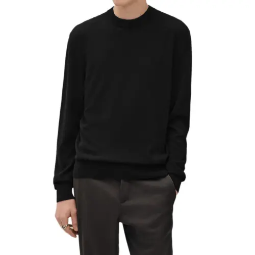 HERMES FW25 Cashmere Sweater Men's Black