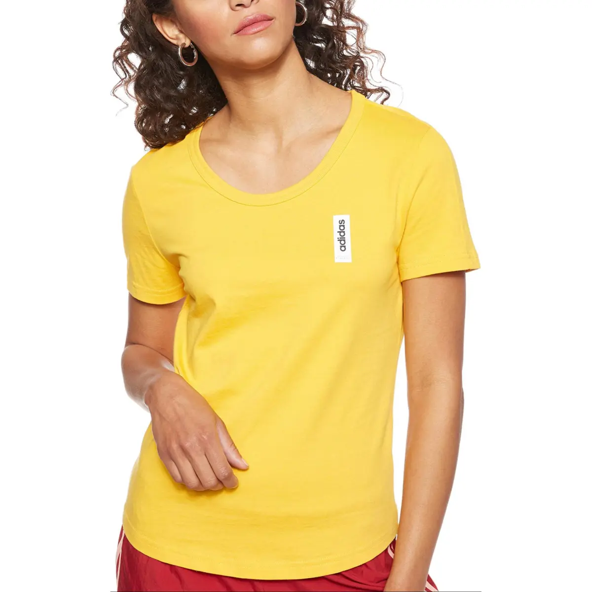 Adidas Regular T Shirt Women's Yellow