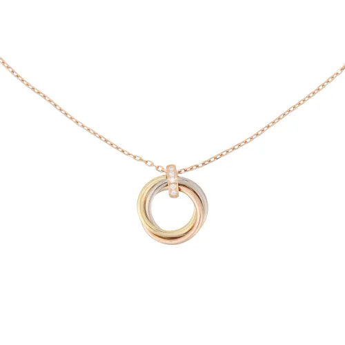 Cartier 2010 18K Trinity Diamond Necklace
