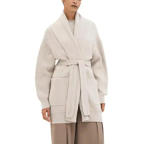 HERMES Cashmere Sweater Women's Beige