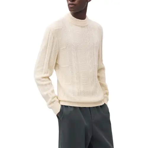 HERMES SS25 Knitwear Men's Light Beige