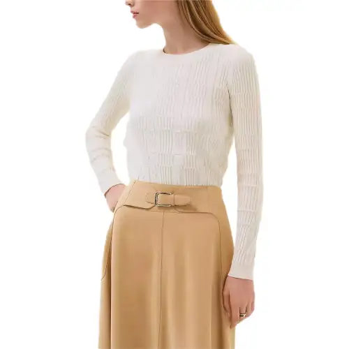 HERMES Knitwear Women's Gray White