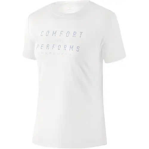 Skechers T Shirt Women's Bright White