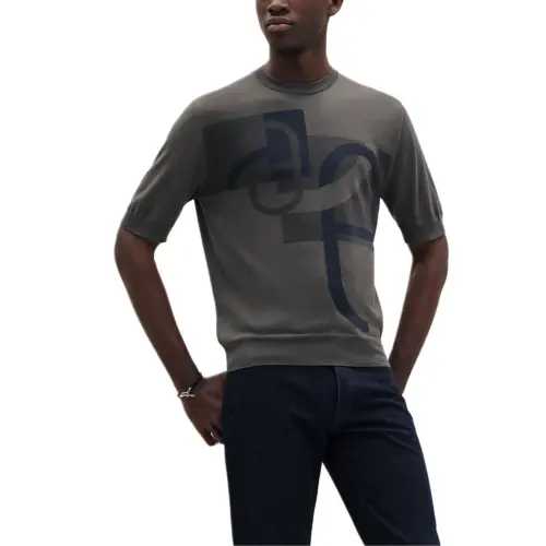 HERMES Knitwear Men's Bronze Crew Neck Moderate Other
