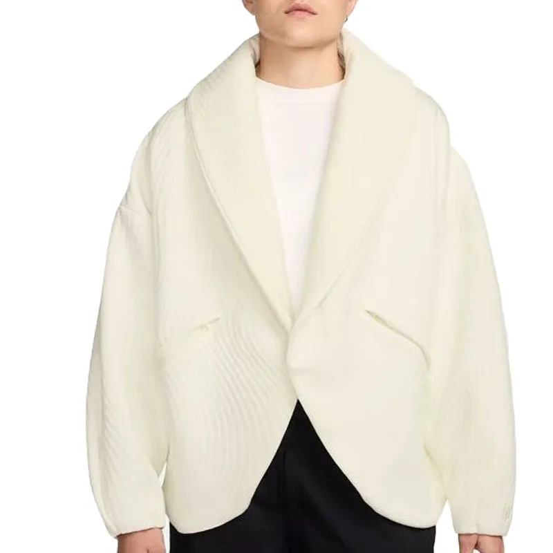 Nike Jackets Women's Ecru Lapel Moderate