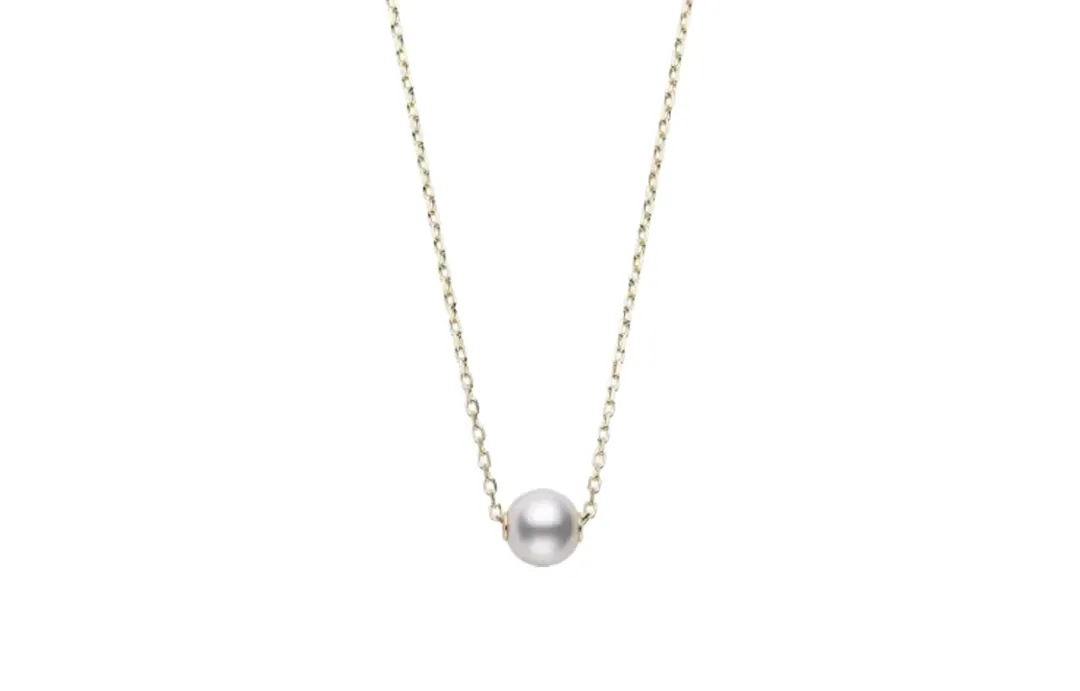 MIKIMOTO 18K Gold Pearl Necklaces Women's Gold