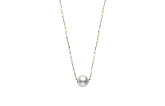 MIKIMOTO 18K Gold Pearl Necklaces Women's Gold