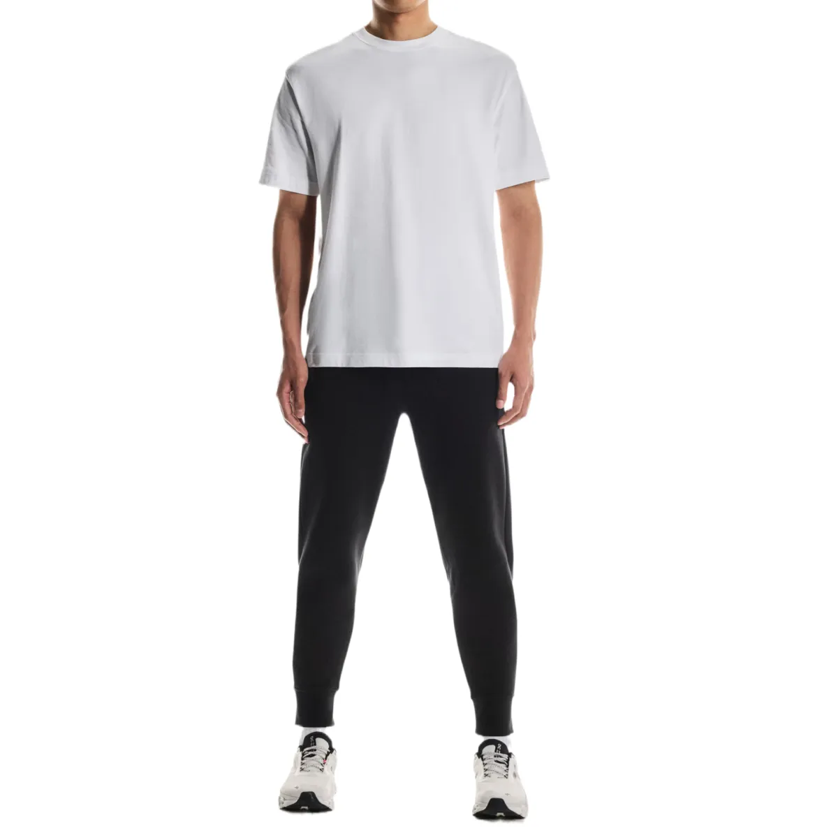 On Knitted Sweatpants Men's Black Moderate Cuffed Pants