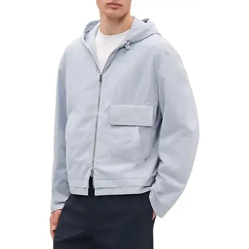 HERMES Jackets & Coats Men's Light Blue