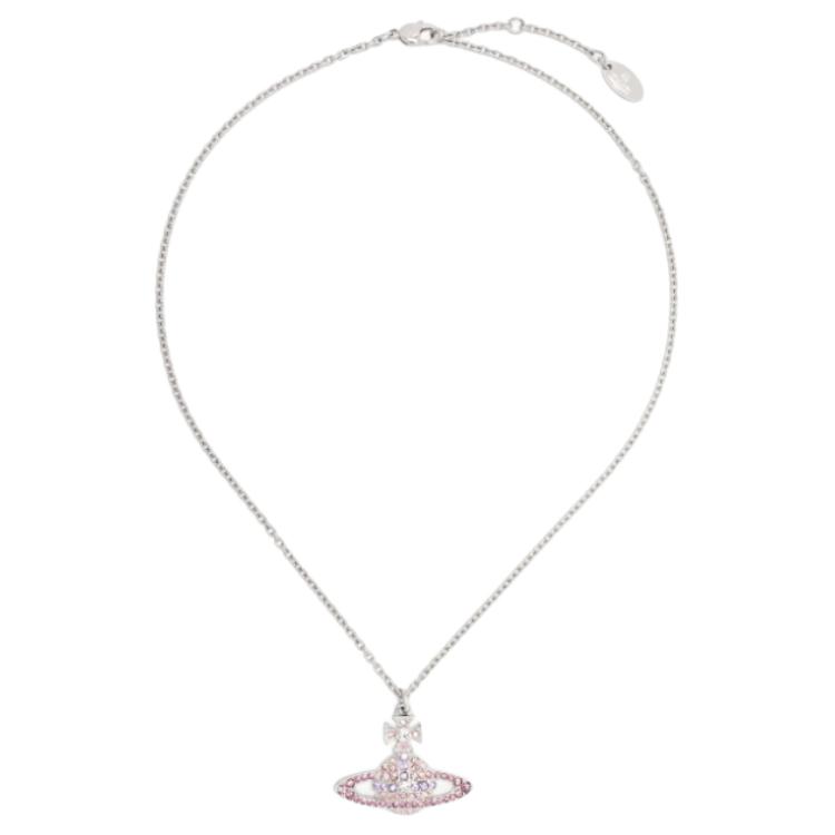 Женская подвеска Vivienne Westwood Kika (серебристо-розовая)
