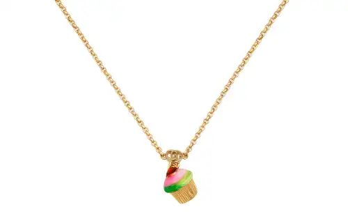 GUCCI Interlocking Necklaces Women's Gold