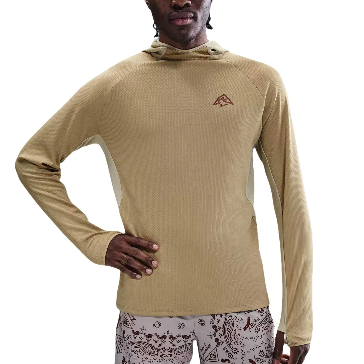 Nike Men's Dri FIT Uv Hooded Running Top