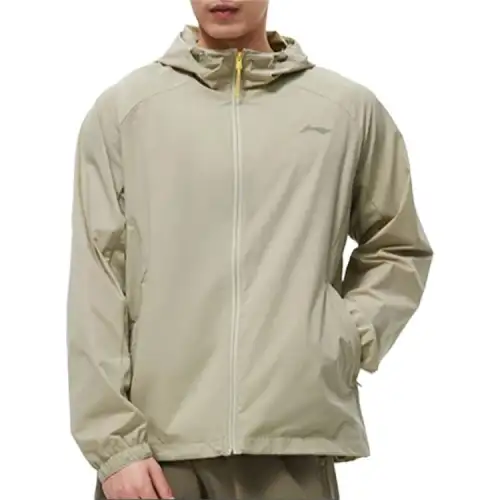 Li Ning Sports Life Collection Trench Coat Men's Elm Branch Green