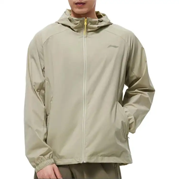 Li Ning Sports Life Collection Trench Coat Men's Elm Branch Green