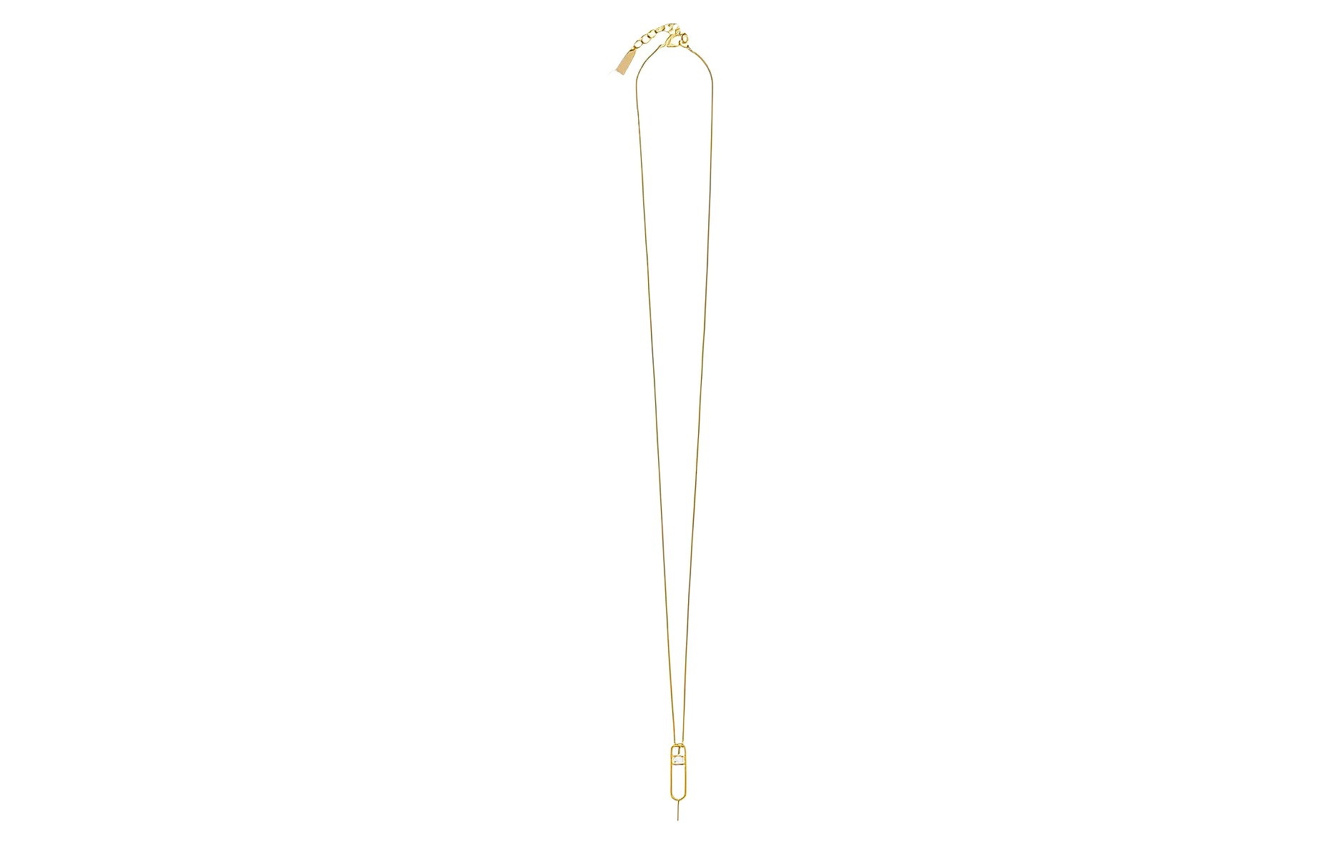 Женское колье Saint Laurent Chain (золотое)