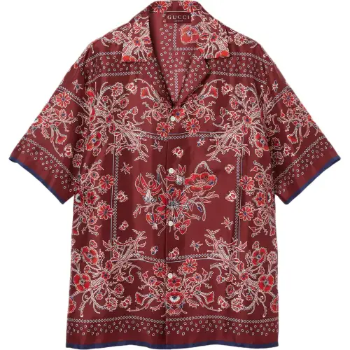 Gucci Disco floral-print silk shirt