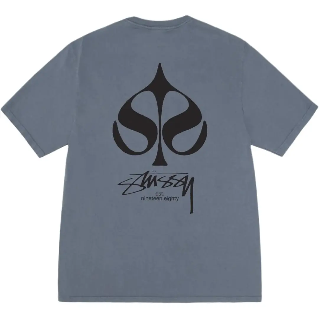 Stussy SS25 SPADE TEE PIGMENT DYED T Shirt Unisex