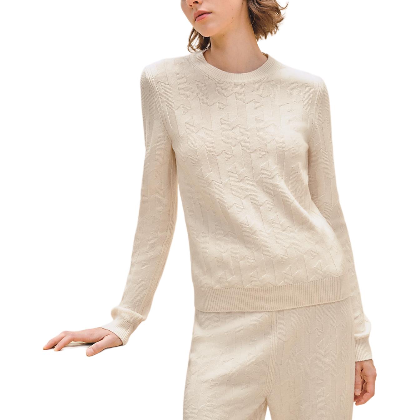 Женский свитер Hermes FW24 (белый)