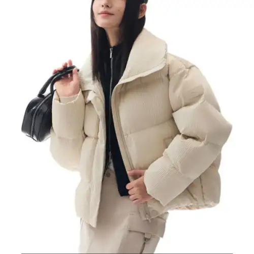 Anta Variety Training Collection Down Jacket Women's White Tea Brown