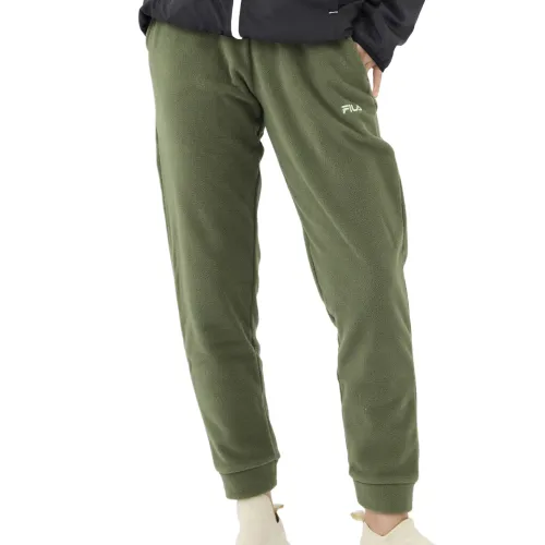 FILA Knitted Sweatpants Men's Green Moderate Cuffed Pants