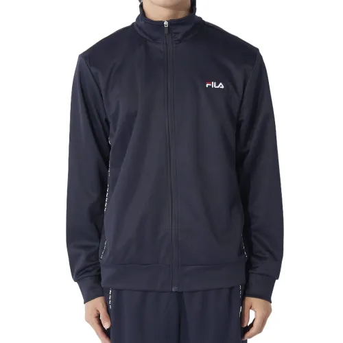 FILA Jackets Men's Marine Blue Stand Collar Moderate Other
