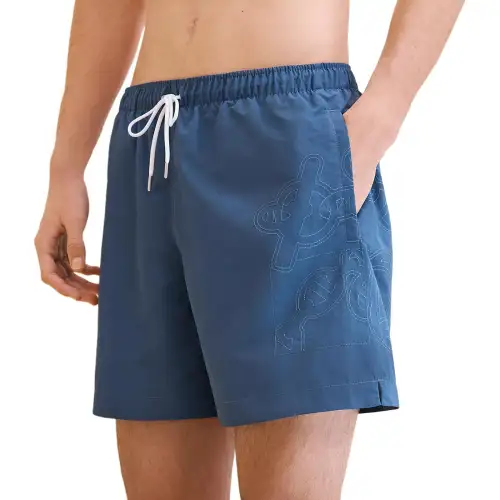 HERMES Swimming Shorts Men's Blue