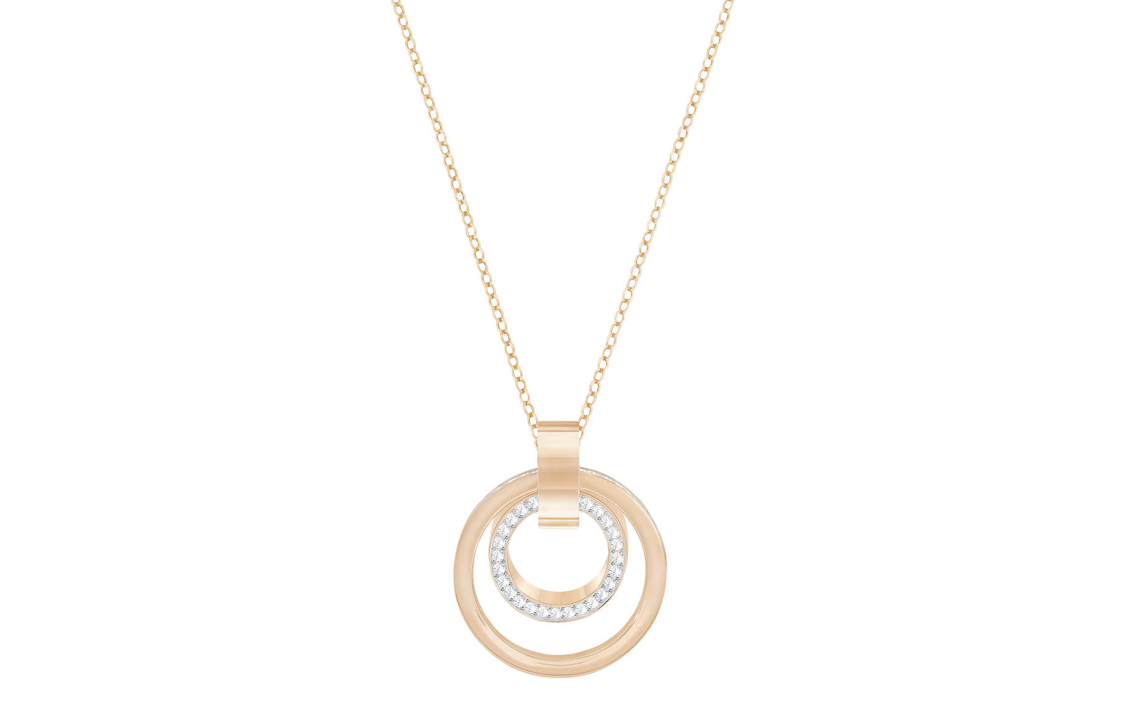 Женское колье Swarovski Hollow (серебряное)